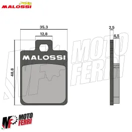 MF2973 Pastiglie Freno Posteriori Malossi SYM SYMPHONY ST S SR 50 125 150 200 2