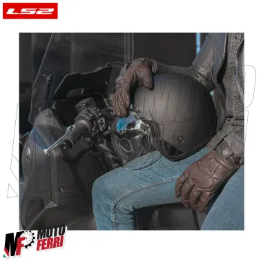 MF9676 Guanti Moto LS2 RUST VINTAGE in Pelle Marrone con Protezioni Universale