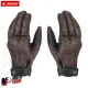 MF9676 Guanti Moto LS2 RUST VINTAGE in Pelle Marrone con Protezioni Universale
