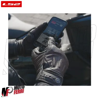 MF9676 Guanti Moto LS2 RUST VINTAGE in Pelle Marrone con Protezioni Universale