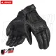 MF9676 Guanti Moto LS2 RUST VINTAGE in Pelle Nero con Protezioni Universale