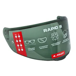 MF9678 Visiera Casco Fume' Chiaro Originale LS2 Rapid III FF820