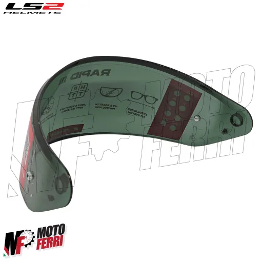 MF9678 Visiera Casco Fume' Chiaro Originale LS2 Rapid III FF820