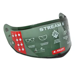 MF9679 Visiera Casco Fume' Chiaro Originale LS2 Stream II FF808