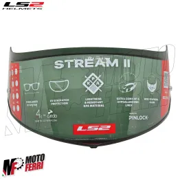 MF9679 Visiera Casco Fume' Chiaro Originale LS2 Stream II FF808 2