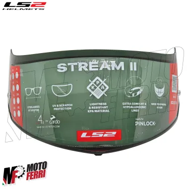 MF9679 Visiera Casco Fume' Chiaro Originale LS2 Stream II FF808
