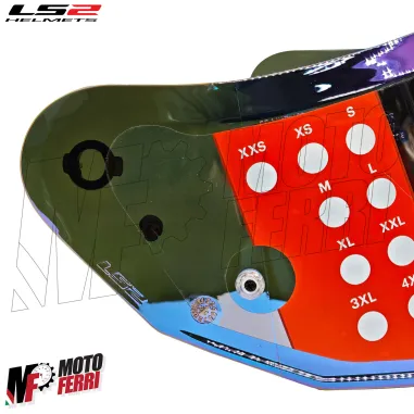 MF9680 Visiera Casco Arcobaleno Rainbow Originale LS2 Stream II FF808