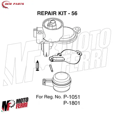 MF2071 Kit Riparazione Galleggiante Carburatore SI 20/24 Vespa Sprint Veloce 150