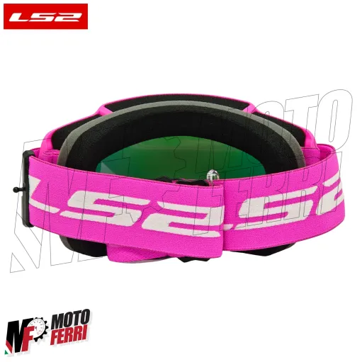 MF2509 Mascherina Occhiali Casco Moto Cross Enduro OffRoad LS2 Lente Specchiata
