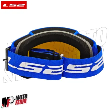 MF2509 Mascherina Occhiali Casco Moto Cross Enduro OffRoad LS2 Lente Specchiata