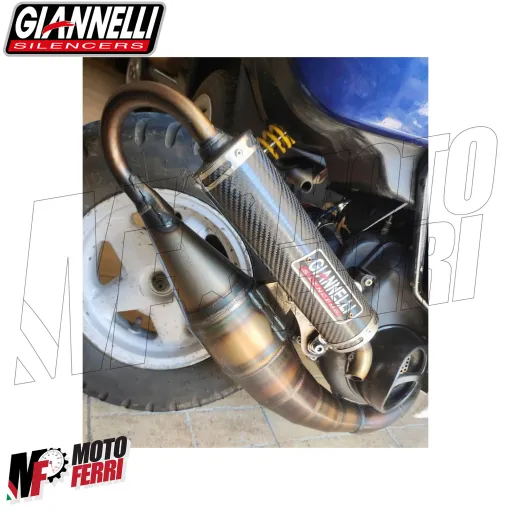 Marmitta Giannelli SHOT V4 Minarelli verticale MBK Booster Spirit Yamaha bws 50