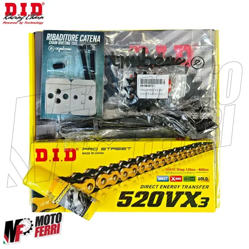 MF9683 Kit Trasmissione DID Beta 125 RR Enduro Racing 2T Corona 50 Pignone 13 da 2018 a 2020
