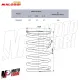 MF0205 Molla Contrasto Variatore Malossi Gialla Honda SH I 300 da 2007 a 2020