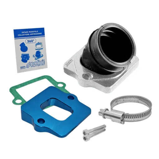 MF9687 Collettore Aspirazione Polini Rialzo Piaggio NRG MC2 MC3 50 2T PWK DM 35