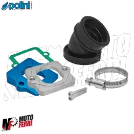MF9687 Collettore Aspirazione Polini Rialzo Piaggio ZIP SP 50 2T H20 PWK DM 35 2