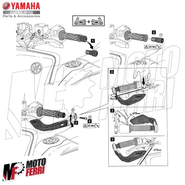 MF9692 Paramani Protezione Leva Freno Frizione Yamaha TMax 560 2025 2026