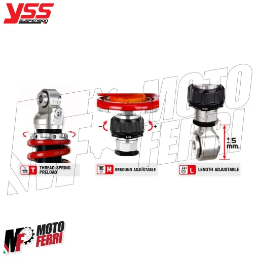 MF9693 Mono Ammortizzatore YSS Top Line Regolabile Aprilia RS 660 da 2020 a 2026