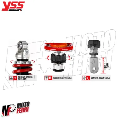 MF9694 Mono Ammortizzatore YSS Top Line Regolabile Yamaha MT-07 da 2014 a 2024