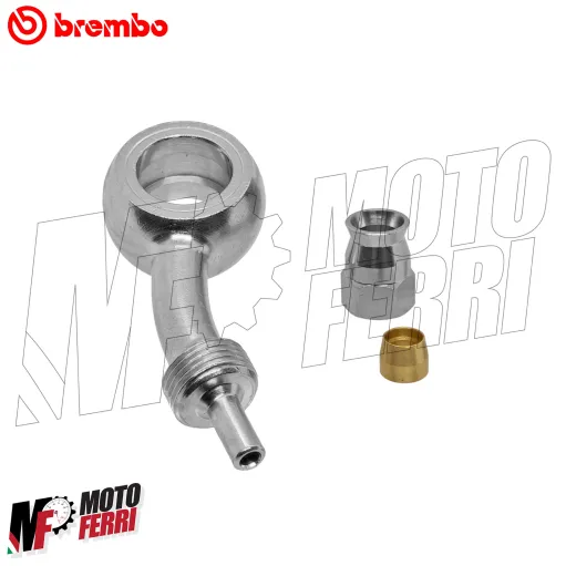 MF2447 Raccordo Tubo Freno Brembo Inclinato Laterale 25° Occhiello DM 10 Moto