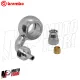 MF2714 Raccordo Tubo Freno Brembo Curvo 90° Recuperabile Occhiello DM 10 Moto