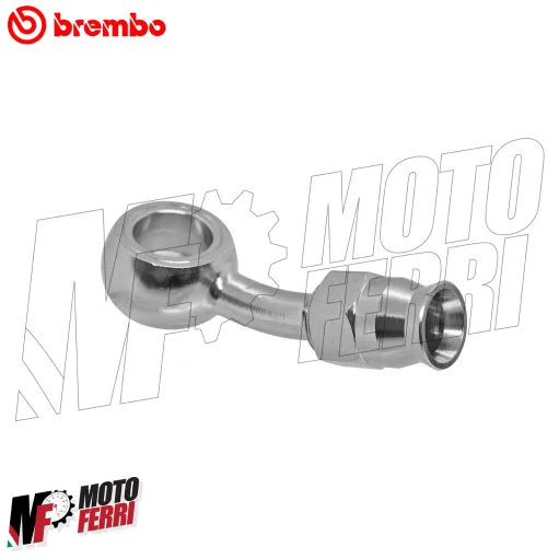 MF3786 Raccordo Tubo Freno Brembo Inclinato 25° Recuperabile Occhiello DM10 Moto