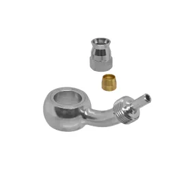 MF2962 Raccordo Tubo Freno Brembo Curvo 45° Recuperabile Occhiello DM 10 Moto