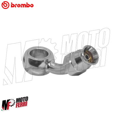 MF2962 Raccordo Tubo Freno Brembo Curvo 45° Recuperabile Occhiello DM 10 Moto