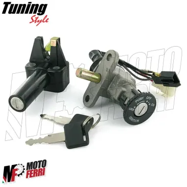 MF2194 Kit serrature quadro chiave MBK Booster R Spirit Yamaha BWS Original 50