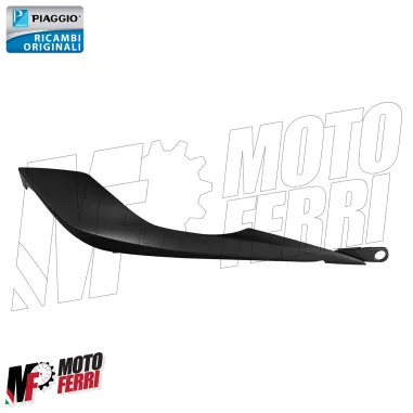 MF7905 Spoiler Sotto Pedana Destro Nero Piaggio Medley 125 150 da 2020 a 2024