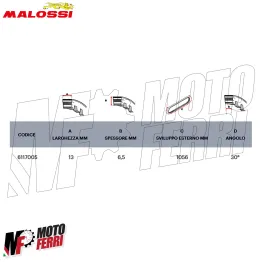 MF4414 Cinghia Trasmissione Variatore Malossi Bravo Superbravo 50 2T X K Belt 2