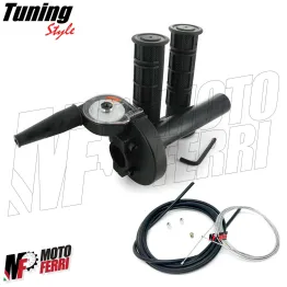 MF2205 - KIT COMANDO GAS RAPIDO MOTOFORCE RACING + CORDA FILO MOTO SCOOTER CROSS