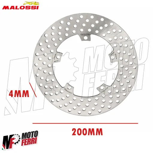 MF2134 Disco Freno Anteriore Malossi MHR Vespa ET2 ET4 LX 50 125 150 2T 4T D.200