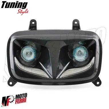 MF2229 Mascherina faro fanale led anteriore Yamaha BWS BOOSTER SPIRIT dal 2004