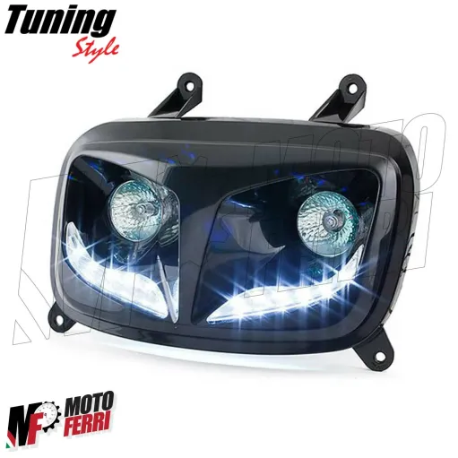 MF2229 Mascherina faro fanale led anteriore Yamaha BWS BOOSTER SPIRIT dal 2004
