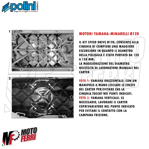 MF1124 Correttore di Coppia Evo 3 Polini Minarelli Orizzontale Verticale 50 2T