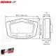 MF2269 Cruscotto Strumentazione Universale KOSO DB-02R Road Scooter Moto TMax