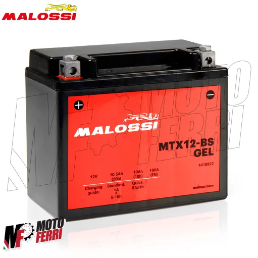 MF2801 Batteria GEL Malossi YTX12-BS Piaggio Beverly 250 dal 2004 al 2009
